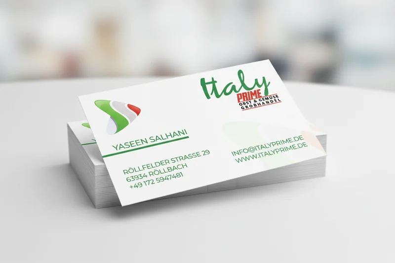 Italy Prime: Corporate Design · Karten