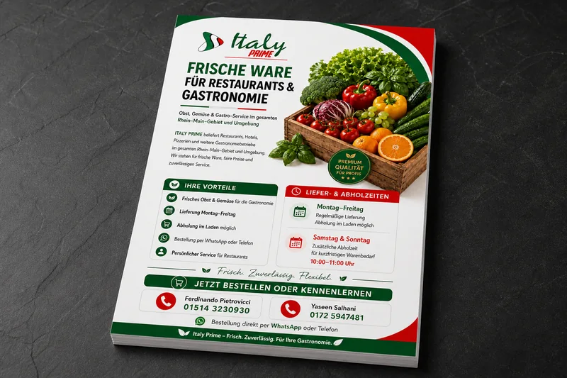 Italy Prime: A5-Flyer