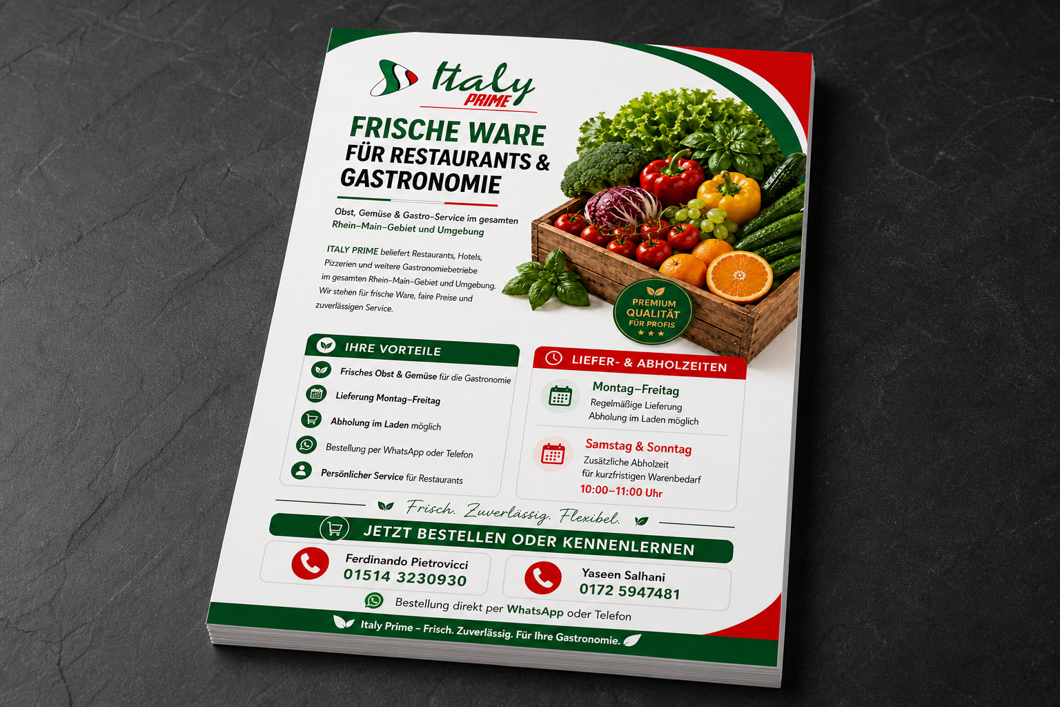 Italy Prime: A5-Flyer
