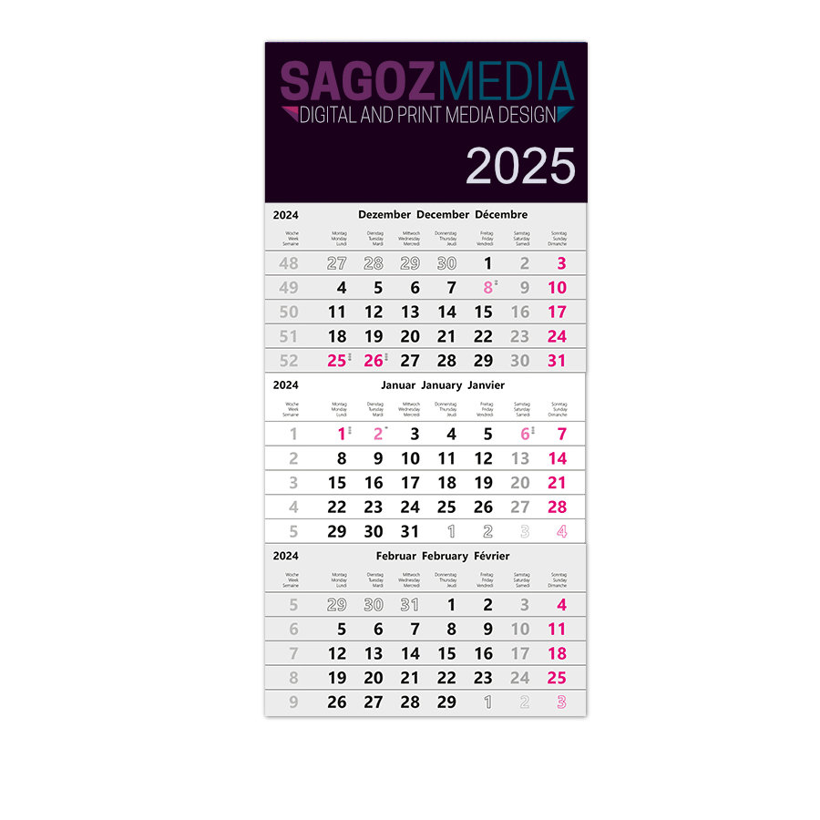 SaGoz Media: Wandkalender