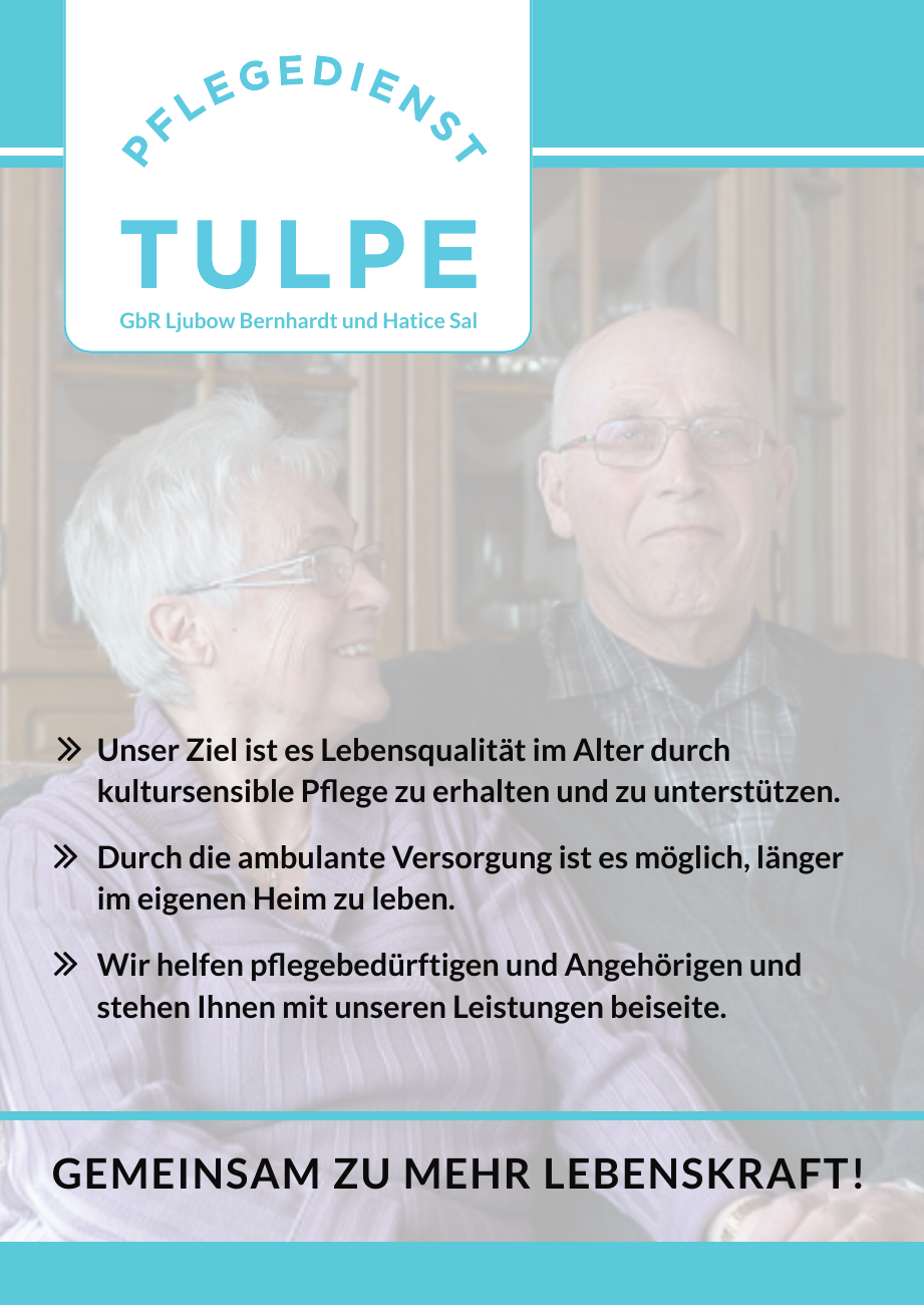 Poster für Pflegedienst Tulpe