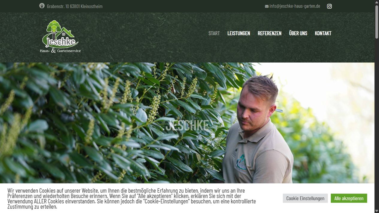 Website von Jeschke Haus- und Gartenservice